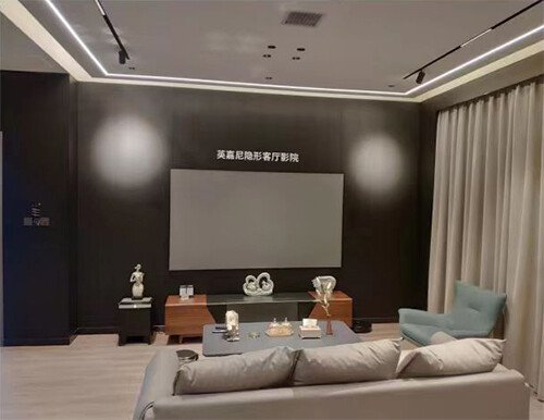 <b>【案例賞析】大隱于室，智能交互——河南濮陽歐瑞博&英嘉尼7.1隱形客廳影</b>